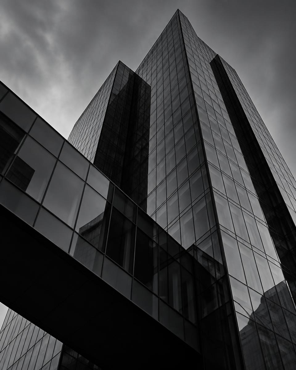 Modern corporate building facade